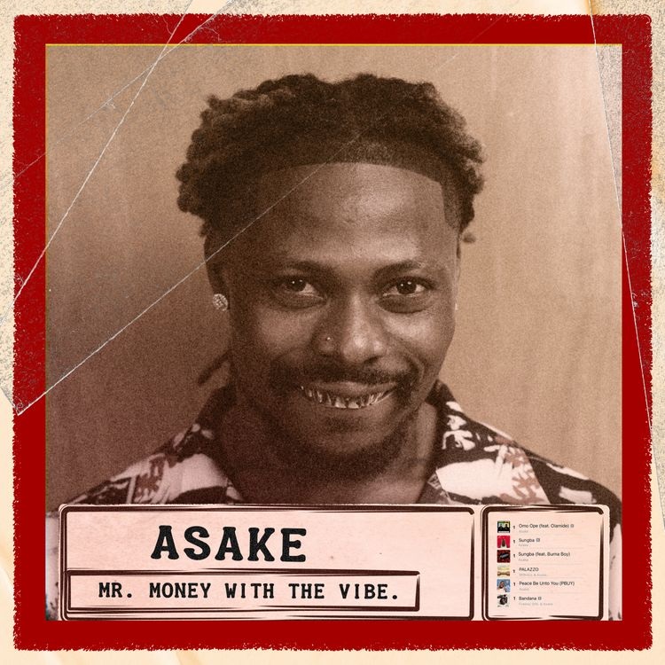 Asake Mr. Money With The Vibe Album Cover Art